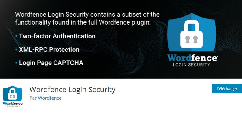 Wordfence dispose d’une application plus légère pour la sécurité des connexions