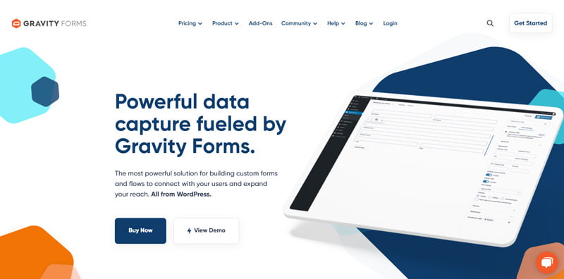 Gravity Forms plugin homepage