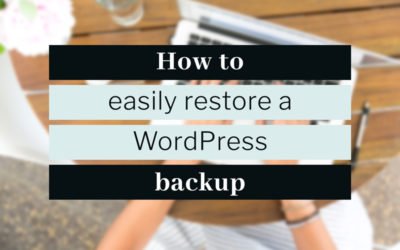 Easily restore WordPress backup