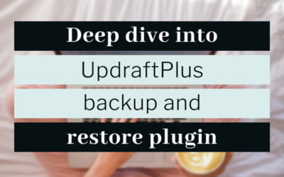 Top WordPress backup plugin: UpdraftPlus
